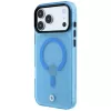 BMW BMW001318 Sign Frosted IML & Metal Logo custodia MagSafe per iPhone 18 Pro Max / 17 Pro Max, blu