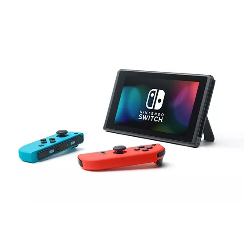 Nintendo Switch (nuovo modello rivisto) console da gioco portatile, nera / blu / rossa, 15,8 cm (6,2 pollici), 32 GB, Wi-Fi
