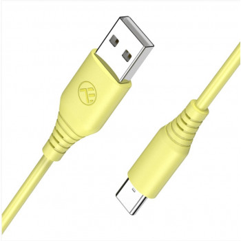 Cavo in silicone Tellur TLL155400 da USB a Type-C, 3A, 1 m, giallo