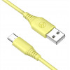 Cavo in silicone Tellur TLL155400 da USB a Type-C, 3A, 1 m, giallo