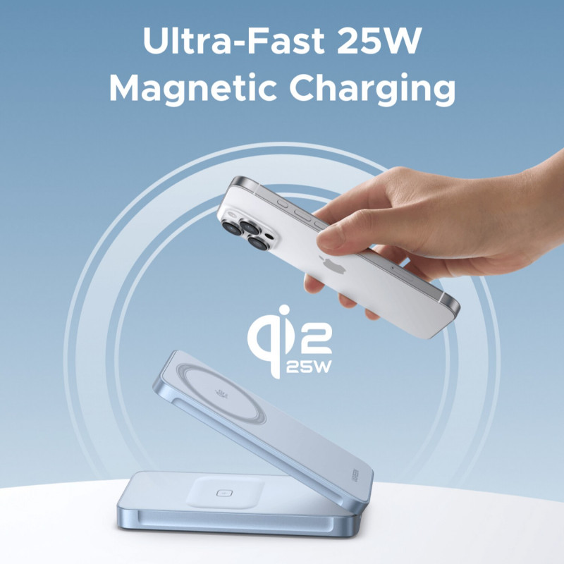 Ugreen W756 55963 MagFlow caricabatterie a induzione 2 in 1
