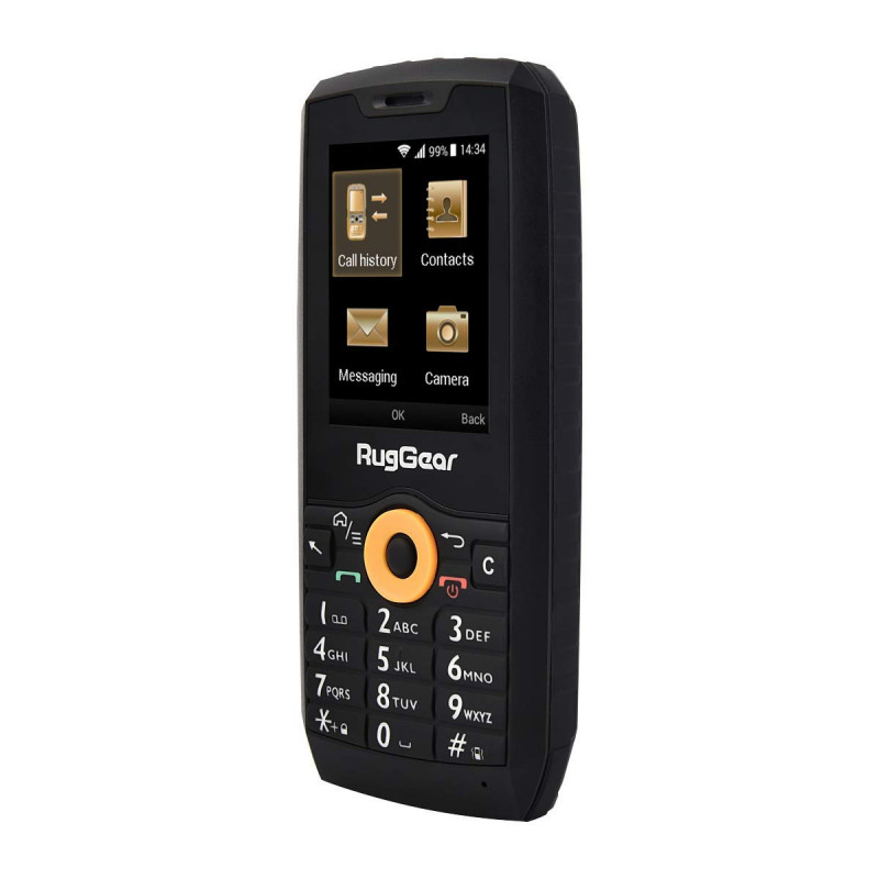 RugGear RG150 cellulare robusto a tasti, Dual SIM, nero