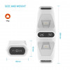 Fixed FIXXB-DCC-WH docking station per controller Xbox Series X/S, bianca