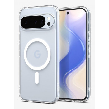Spigen Ultra Hybrid MagSafe custodia per Google Pixel 10 Pro / Pixel 10, bianca trasparente