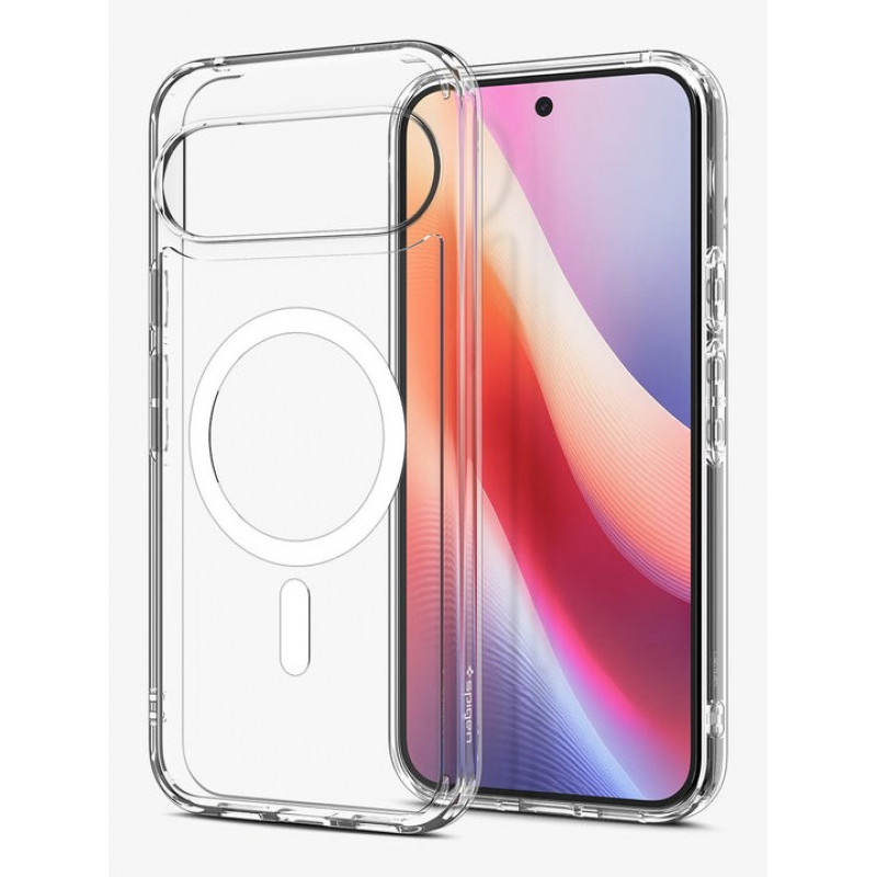 Spigen Ultra Hybrid MagSafe custodia per Google Pixel 10 Pro / Pixel 10, bianca trasparente