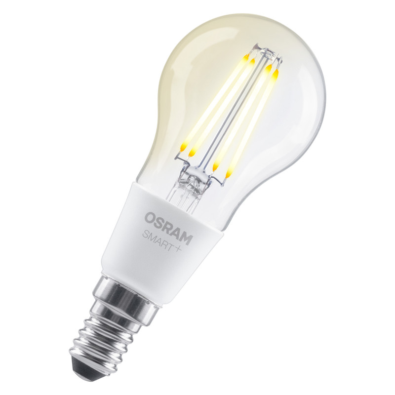 Osram SMART+ Matter Filament Classic P40 827 lampadina smart, dimmerabile, E14, 4 W, bianco caldo, Wi-Fi