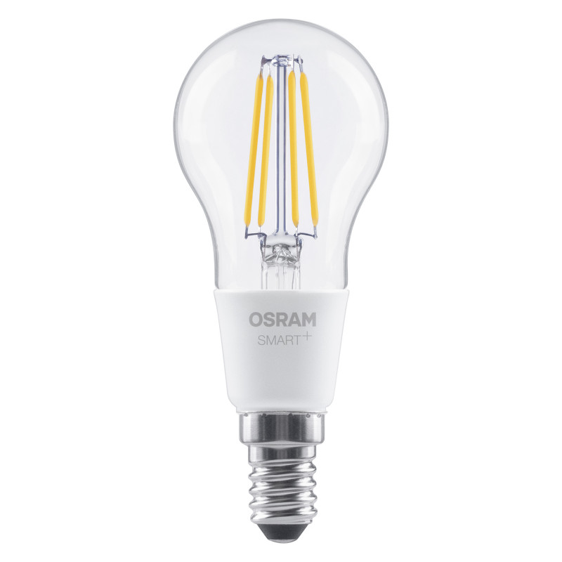 Osram SMART+ Matter Filament Classic P40 827 lampadina smart, dimmerabile, E14, 4 W, bianco caldo, Wi-Fi