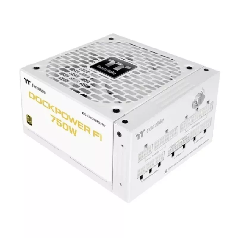 Thermaltake Dockpower FI 750W alimentatore per PC, 80 PLUS Gold, modulare, bianco