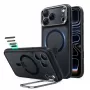 ESR Classic Hybrid Kickstand MagSafe custodia per iPhone 17 Pro Max / 18 Pro Max, nero opaco