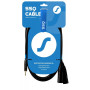 SSQ MIXLR1 SS-1816 cavo audio, jack stereo 3,5 mm – 2x XLR, 1 m, nero