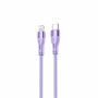 Tellur cavo in silicone da Type-C a Lightning, PD 30 W, 1 m, viola