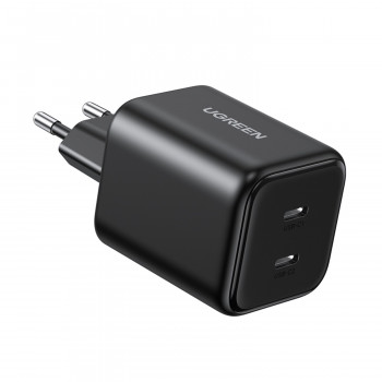 Ugreen X526 caricabatterie 45 W, 2 x USB-C, GaN, nero