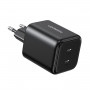 Ugreen X526 caricabatterie 45 W, 2 x USB-C, GaN, nero