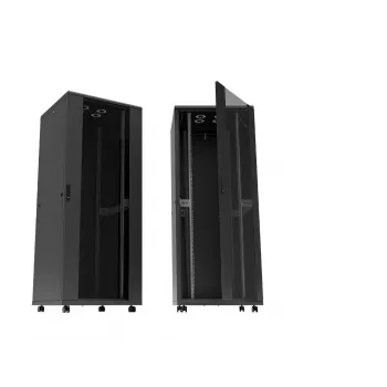 LogiLink Canovate D16S66B armadio di rete, 16U, 48,3 cm (19″), nero (RAL 9005)