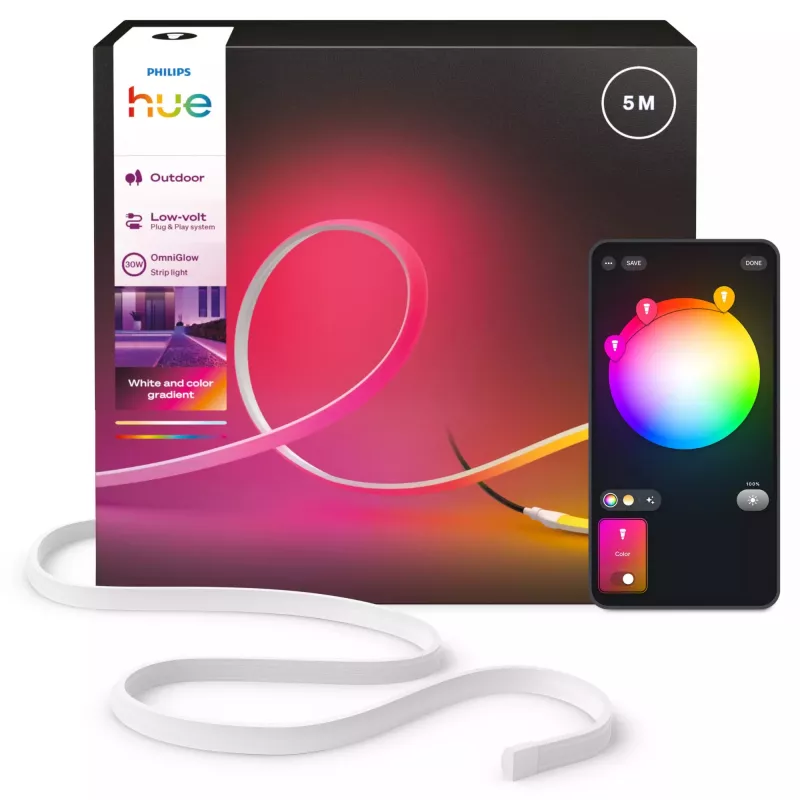 Philips Hue OmniGlow striscia luminosa per esterni, 5 m, EU