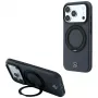 Mercedes Leather with Ring Stand MagSafe custodia con anello di supporto per iPhone 18 Pro Max / 17 Pro Max, antracite