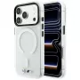 BMW M IML Frosted Metal Logo & Trims custodia con MagSafe per iPhone 18 Pro / 17 Pro, trasparente