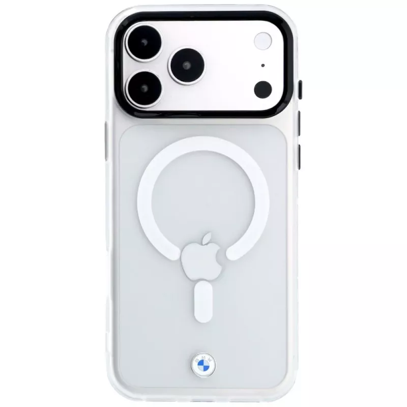 BMW Sign Frosted IML & Metal Logo MagSafe custodia per iPhone 18 Pro Max / 17 Pro Max, trasparente