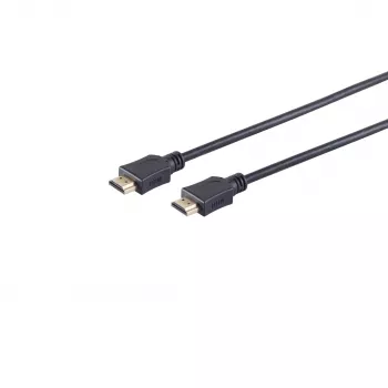 Wentronic 77473-E cavo HDMI, 3 m, 3D, Ethernet, 4K 60 Hz, placcato in oro