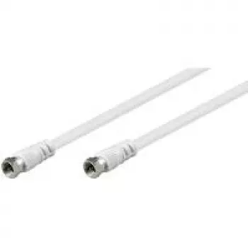 Wentronic 27035 cavo coassiale, tipo F, 5 m, bianco