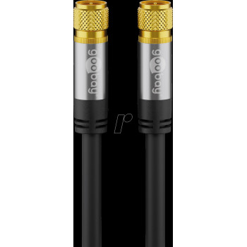 Wentronic 70661 cavo di collegamento antenna, F, 135 dB, schermato 4x, 1 m