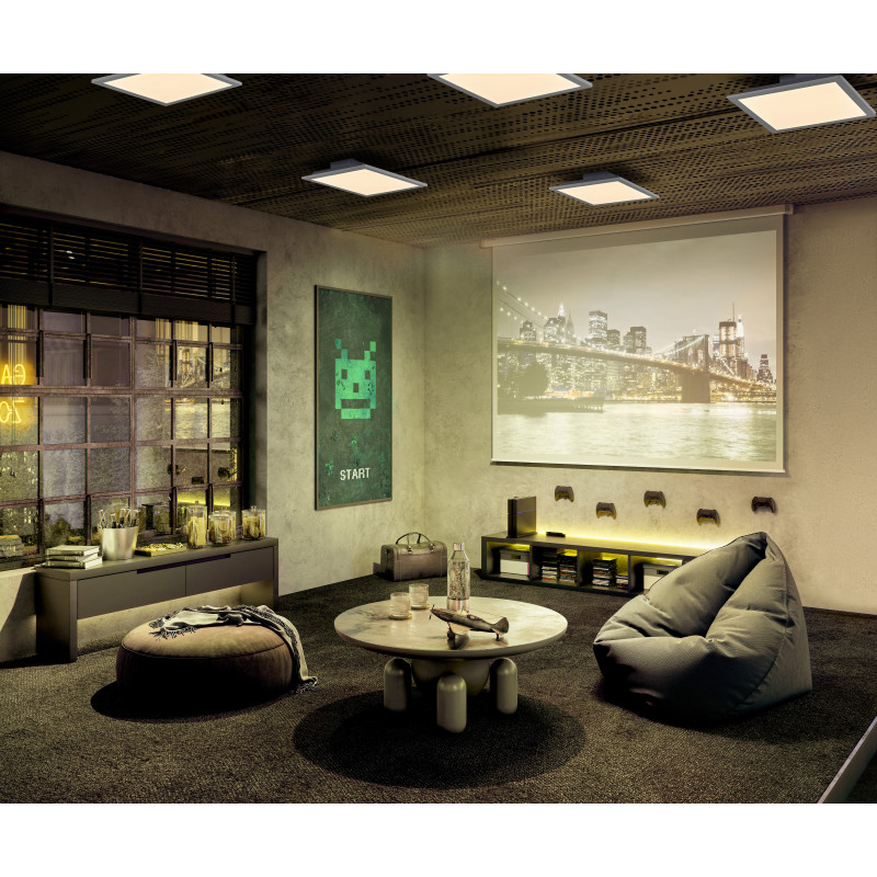 Osram SMART+ WiFi Planon Magic Panel 450x450 mm pannello luminoso intelligente, RGB+TW, dimmerabile, 24 W, bianco