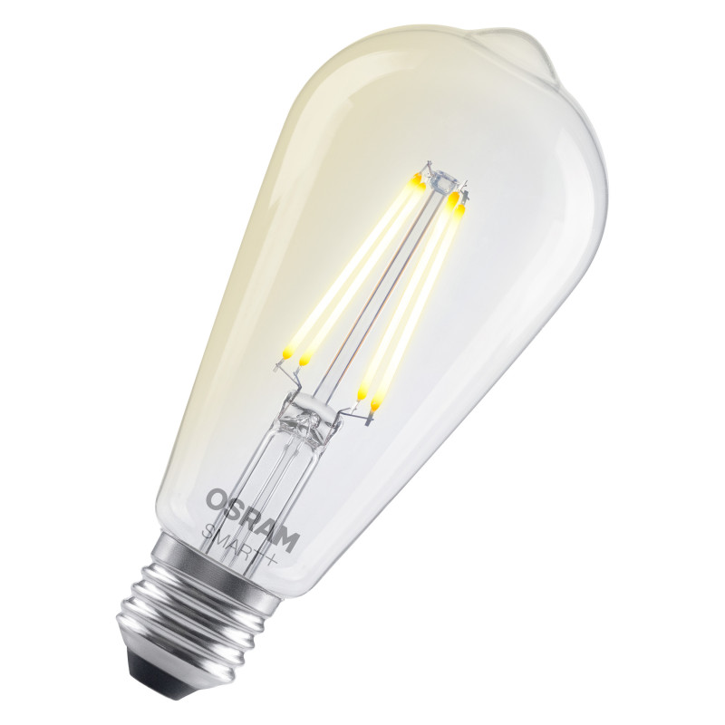 Osram SMART+ MATTER Dimmable Classic Edison 60 827 E27 lampadina smart, 6 W, bianco caldo, Wi-Fi