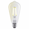 Osram SMART+ MATTER Dimmable Classic Edison 60 827 E27 lampadina smart, 6 W, bianco caldo, Wi-Fi