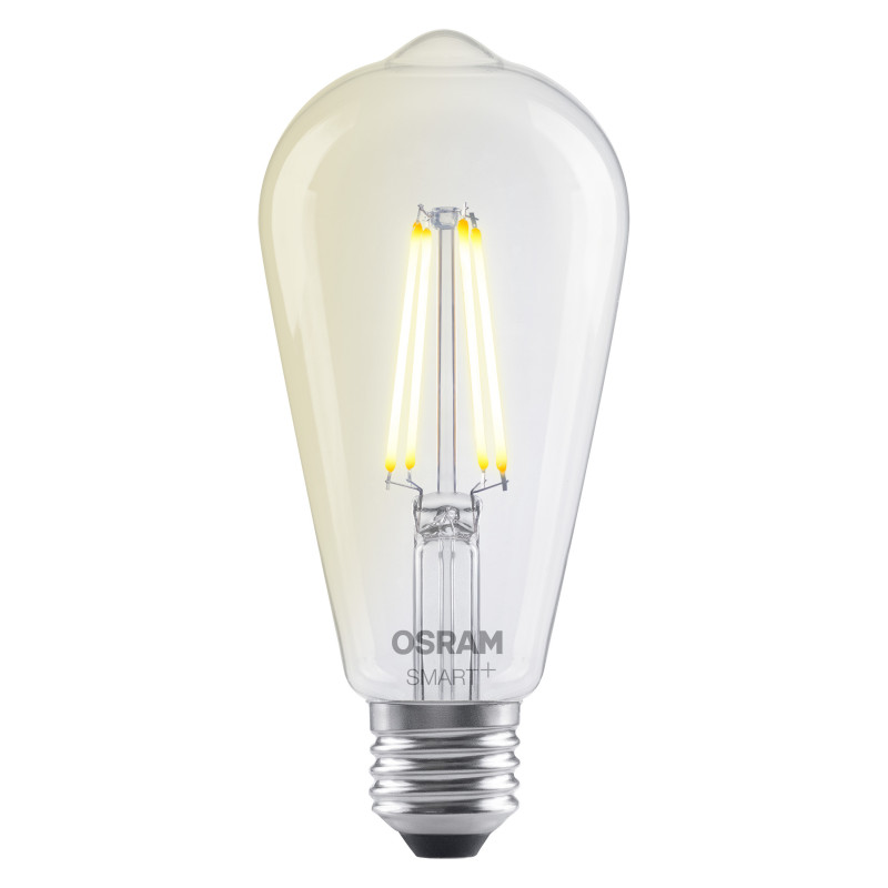 Osram SMART+ MATTER Dimmable Classic Edison 60 827 E27 lampadina smart, 6 W, bianco caldo, Wi-Fi