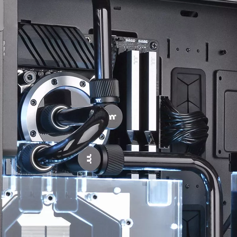 Thermaltake Pacific SF CL-W389-CA16MK-A raccordo a compressione per tubo rigido da 16 mm di diametro esterno, nero opaco