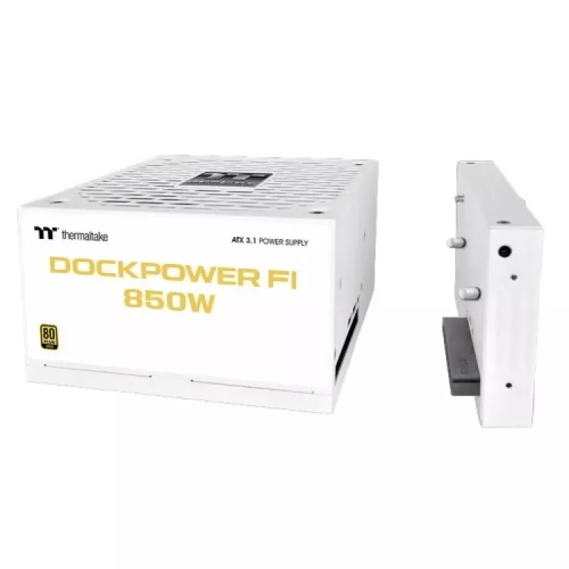 Thermaltake Dockpower FI 850 W alimentatore per PC, ATX 3.1, 80 PLUS Gold, bianco neve