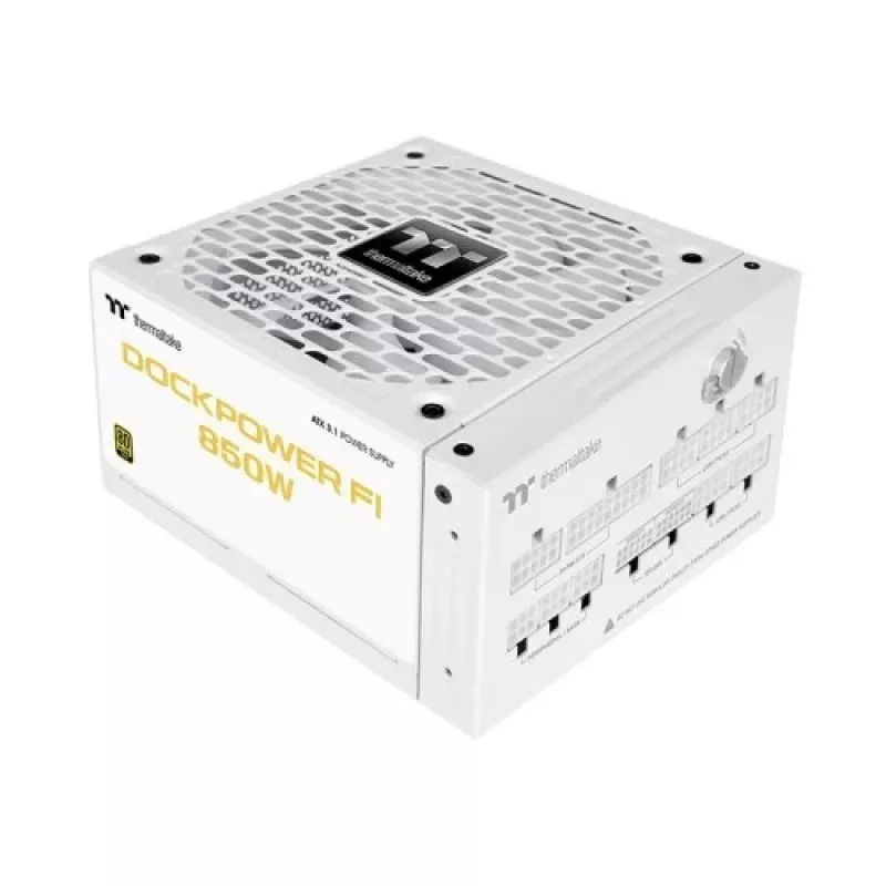 Thermaltake Dockpower FI 850 W alimentatore per PC, ATX 3.1, 80 PLUS Gold, bianco neve