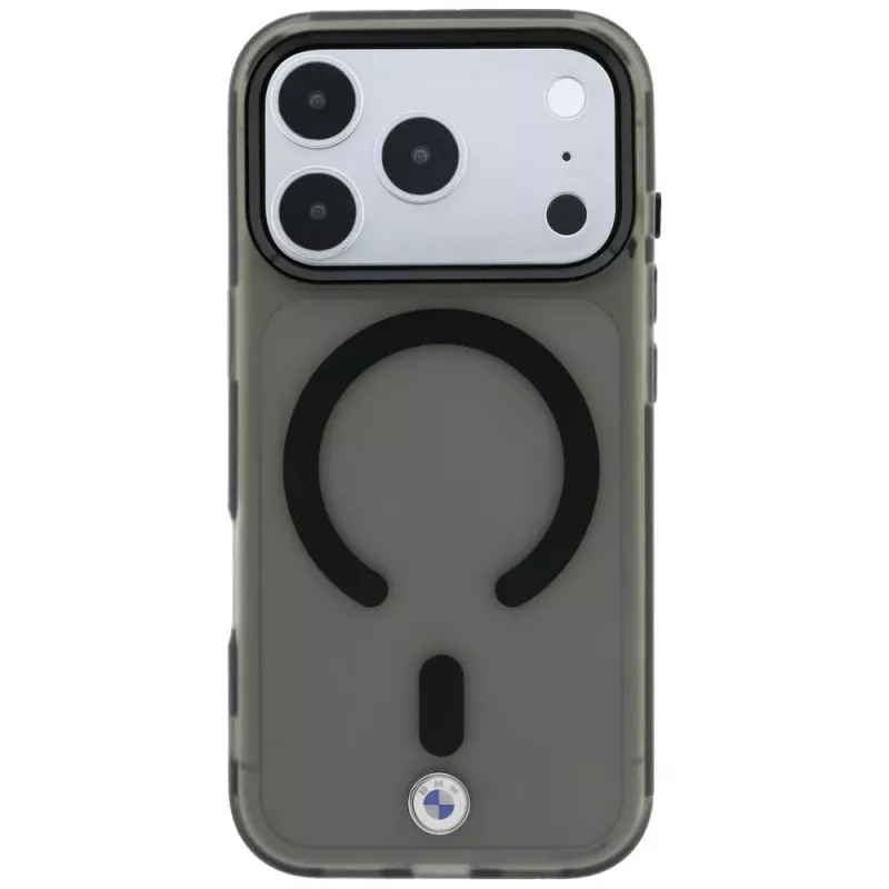 BMW BMW001310 custodia per iPhone 18 Pro / 17 Pro, M IML Frosted Metal Logo & Trims, MagSafe, nera