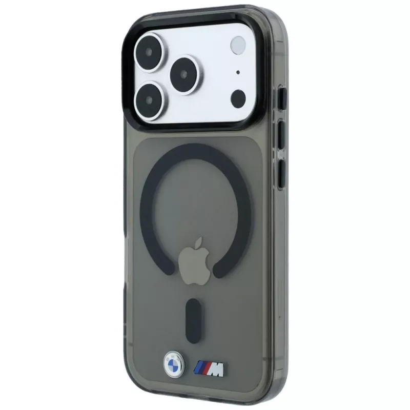 BMW BMW001323 custodia per iPhone 18 Pro Max / 17 Pro Max, M IML Glossy Metal Logo & Trims, MagSafe, nera