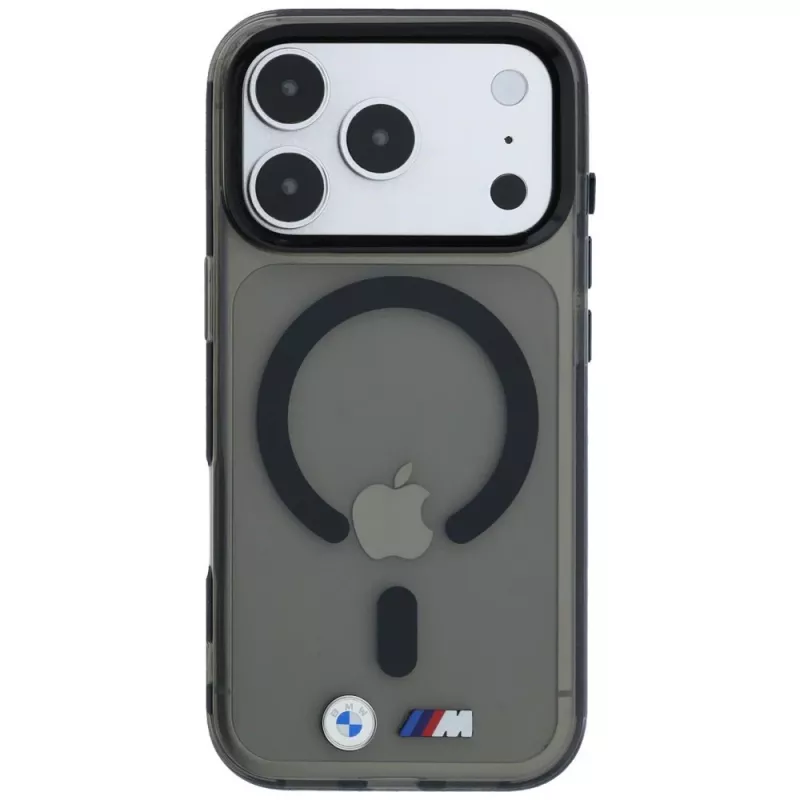 BMW BMW001323 custodia per iPhone 18 Pro Max / 17 Pro Max, M IML Glossy Metal Logo & Trims, MagSafe, nera