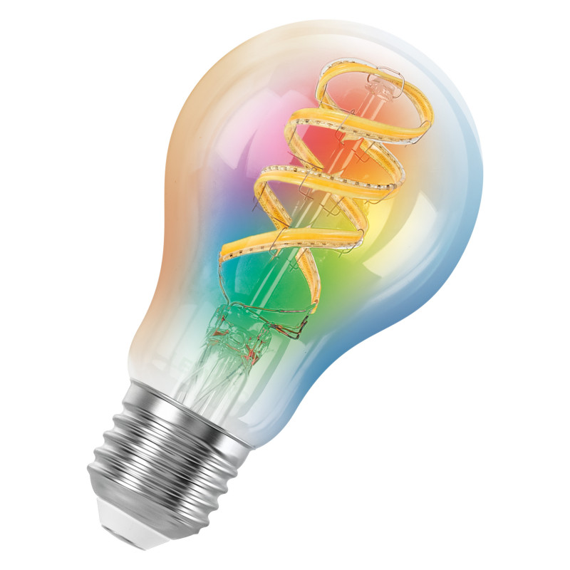 Osram SMART+ MATTER Filament Multicolor Classic A40 lampadina smart, E27, 4,8 W, RGBW, Wi-Fi