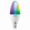 Osram SMART+ MATTER Multicolor Classic B40 lampadina intelligente, E14, 4,9 W, RGBW, Wi-Fi