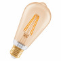 Osram SMART+ MATTER Filament Dimmable Classic Edison 53 824 lampadina intelligente, oro, E27, 6 W, bianco caldo, Wi-Fi