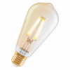 Osram SMART+ MATTER Filament Dimmable Classic Edison 53 824 lampadina intelligente, oro, E27, 6 W, bianco caldo, Wi-Fi