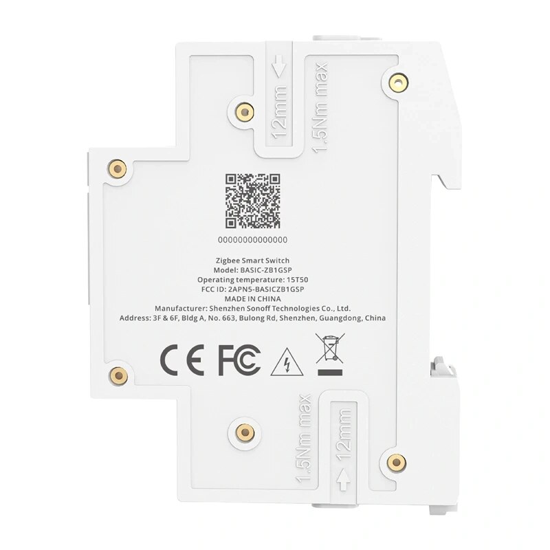SONOFF BASIC-ZB1GSP interruttore smart Zigbee, guida DIN, 32 A