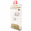 Aiwa ESTM-500W auricolari cablati con microfono, jack da 3,5 mm, bianchi