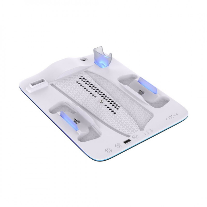 Fixed FIXPS5PS-MCS-BW docking station per PlayStation 5, nera e bianca