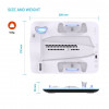 Fixed FIXPS5PS-MCS-BW docking station per PlayStation 5, nera e bianca