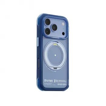 Skinarma Atlas custodia con MagSafe e supporto rotante per iPhone 18 Pro / 17 Pro, blu