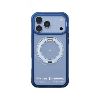 Skinarma Atlas custodia con MagSafe e supporto rotante per iPhone 18 Pro Max / 17 Pro Max, blu