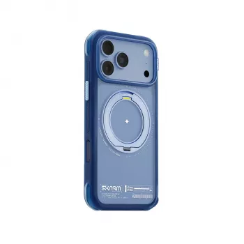Skinarma Atlas custodia con MagSafe e supporto rotante per iPhone 18 Pro Max / 17 Pro Max, blu