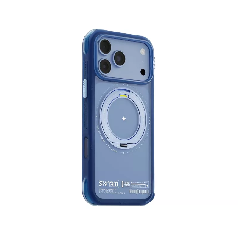 Skinarma Atlas custodia con MagSafe e supporto rotante per iPhone 18 Pro Max / 17 Pro Max, blu