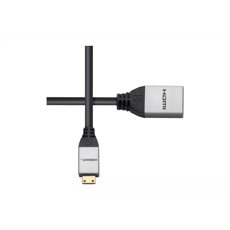 celexon adattatore Mini HDMI M/F con Ethernet, 2.0a/b, 4K, Professional