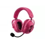 Logitech G PRO X3 LIGHTSPEED cuffie gaming wireless, 2,4 GHz, magenta