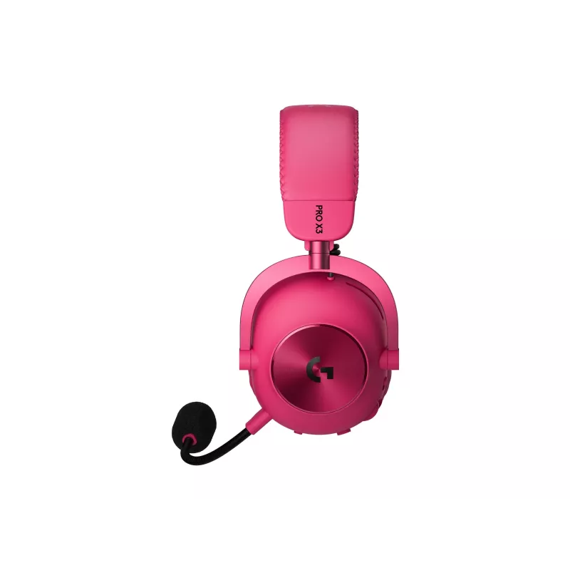 Logitech G PRO X3 LIGHTSPEED cuffie gaming wireless, 2,4 GHz, magenta